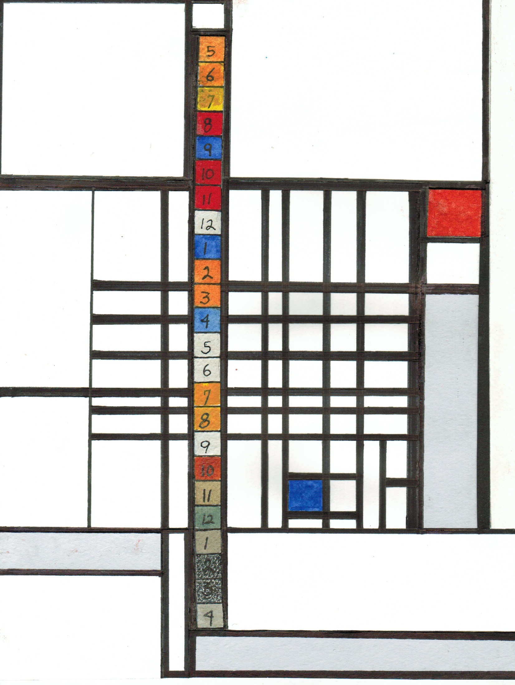Mary Seyforth
Ben Franklin spends a day with Piet Mondrian